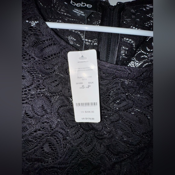 Bebe lace zipped blouse - Picture 4 of 6